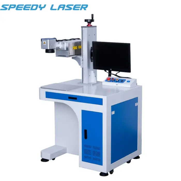 desktop 3W 5W 10W UV laser engraving machine glass bottle plastic bags metal stone UV laser making machine