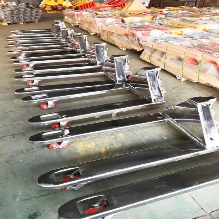 Manual Super Long Fork Stainless Steel Hand Pallet Jack Pallet Truck