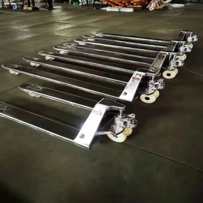 Manual Super Long Fork Stainless Steel Hand Pallet Jack Pallet Truck