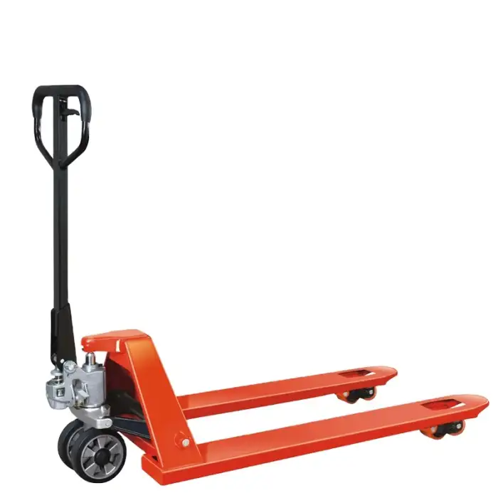 3000kg / 2500kg Rubber Pu Wheel Hand Truck Ce Hydraulic Manual Pallet Jack