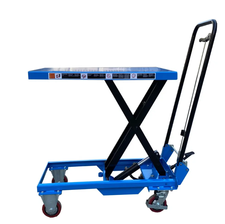 Lift Table Manual 150kg 250kg 500kg 750kg 1Ton Single Cylinder Hydraulic Mobile Scissor Lift Tables