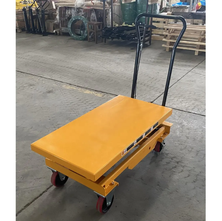 Lift Table Manual 150kg 250kg 500kg 750kg 1Ton Single Cylinder Hydraulic Mobile Scissor Lift Tables