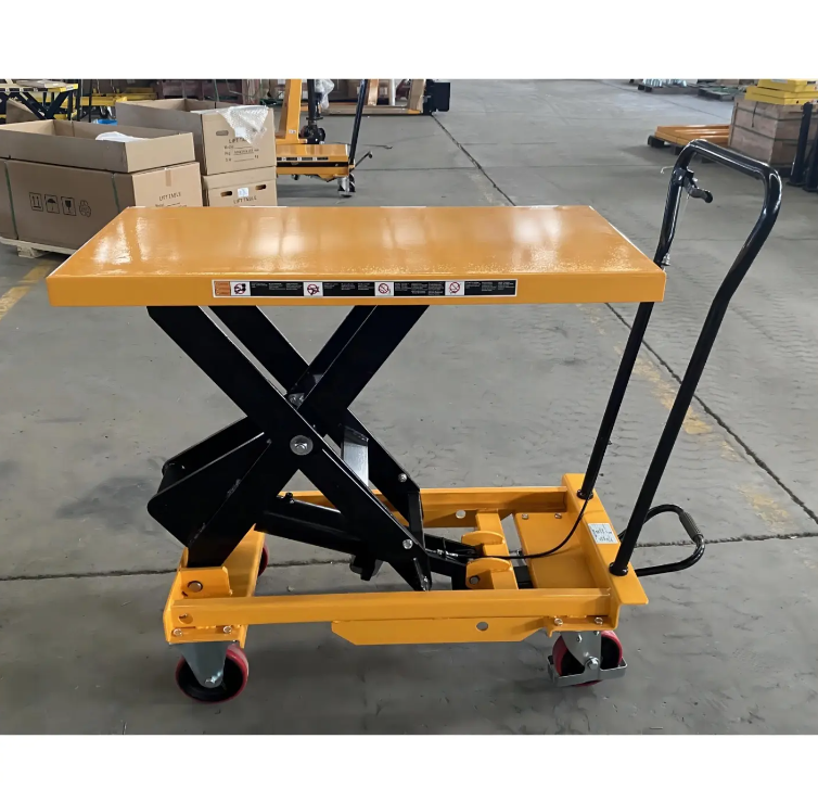 Lift Table Manual 150kg 250kg 500kg 750kg 1Ton Single Cylinder Hydraulic Mobile Scissor Lift Tables