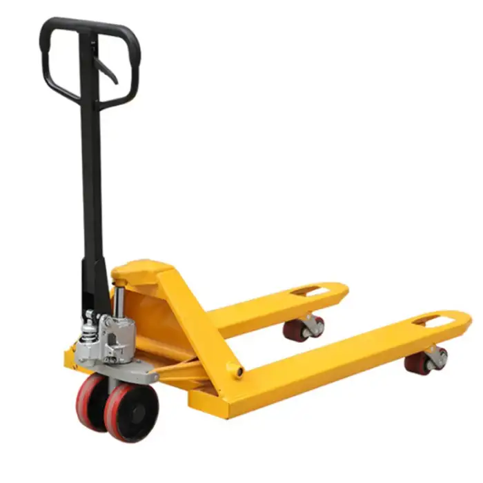 2 Ton Manual Powered Hand Pallet Jack Rubber PU Wheel Portable Hydraulic Pallet truck  For Rough Terrain