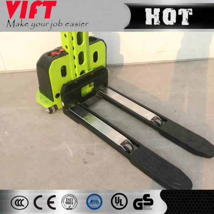 Small Semi Electric Portable Self Loading Pallet Lifter Innolift Stacker With 500kg Capacity