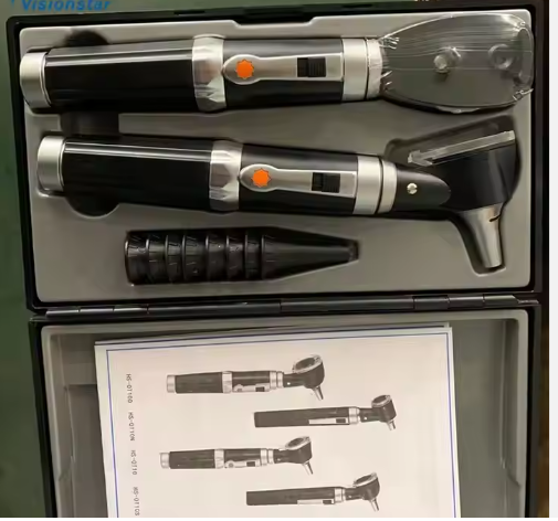 Portable Clinic Professional ENT Diagnostic Set Ophthalmoscope Otoscope For Veterinary