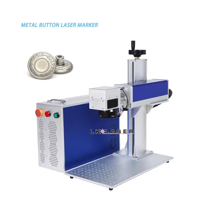 60w Desktop JPT Fiber Laser Engraver: Metal and Plastic Button Laser Marking Machine