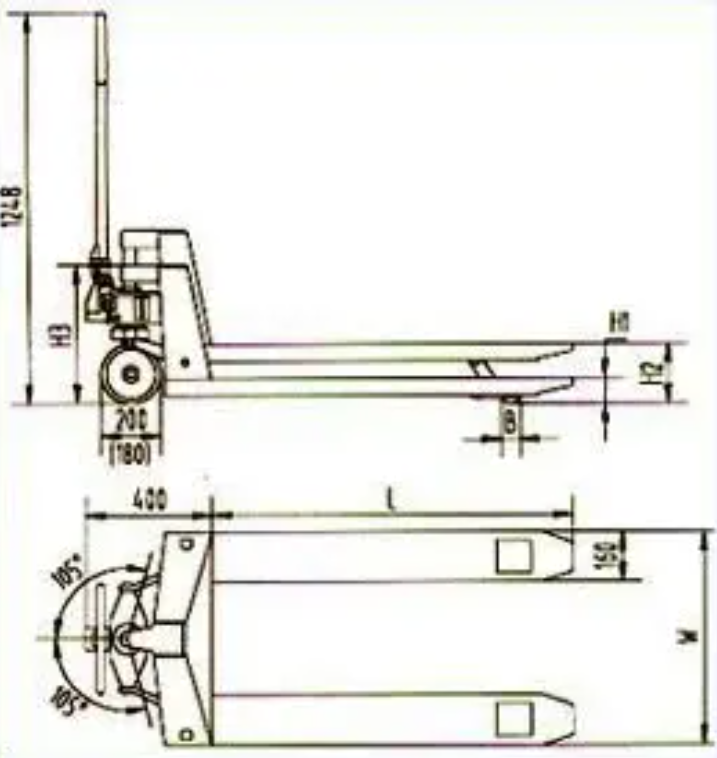 2500kg Hand Lifts 5 Tons Hydraulic Hand Pallet Truck Hand Pallet Truck Pallet Jack