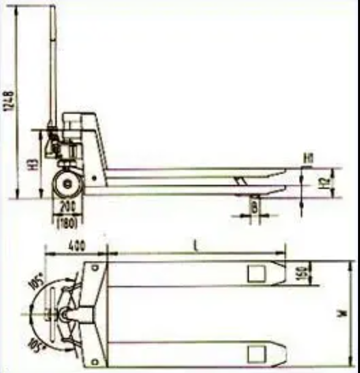 2500kg Hand Lifts 5 Tons Hydraulic Hand Pallet Truck Hand Pallet Truck Pallet Jack