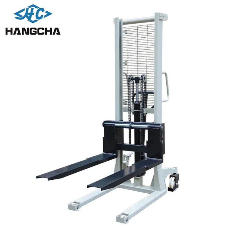 Manual Pallet Stacker Pedestrian Stacker Forklift With Capacity 1Ton 2Ton 3Ton Lift 1600mm Hydraulic Stacker in factory