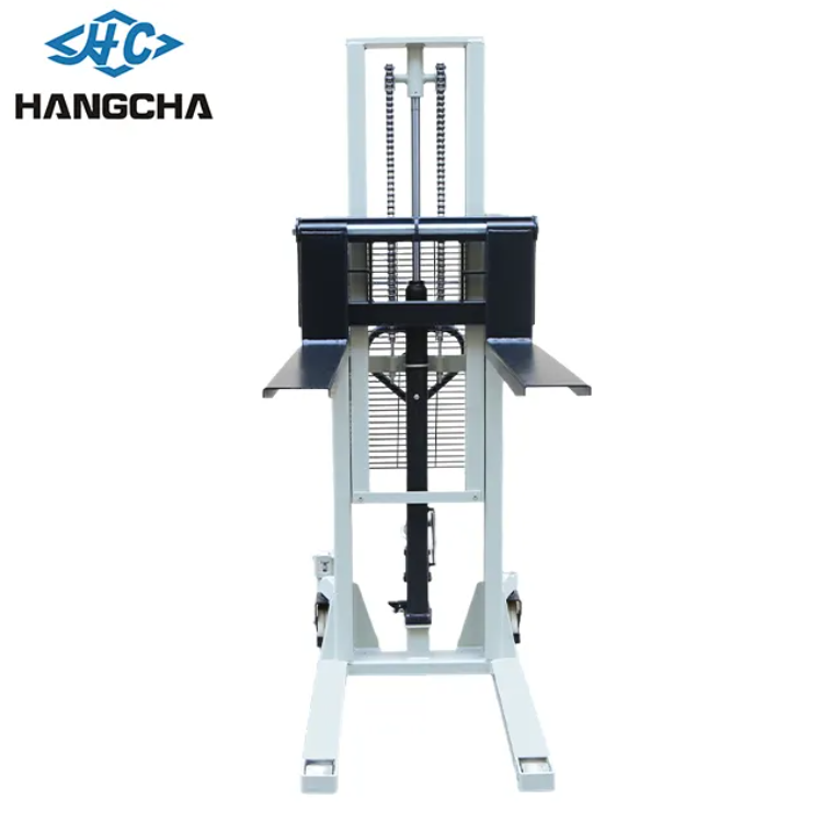 Manual Pallet Stacker Pedestrian Stacker Forklift With Capacity 1Ton 2Ton 3Ton Lift 1600mm Hydraulic Stacker in factory