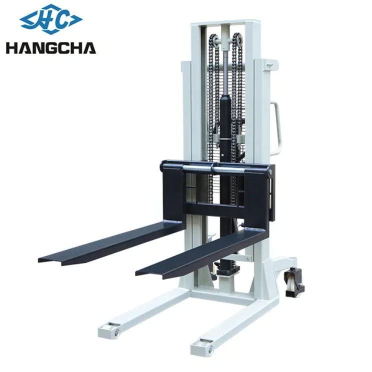 Manual Pallet Stacker Pedestrian Stacker Forklift With Capacity 1Ton 2Ton 3Ton Lift 1600mm Hydraulic Stacker