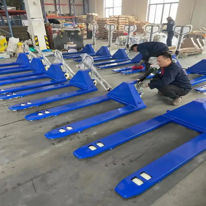 Manual 3 Ton 3000Kg Hand Pallet Truck Self Loading Pallet Stacker