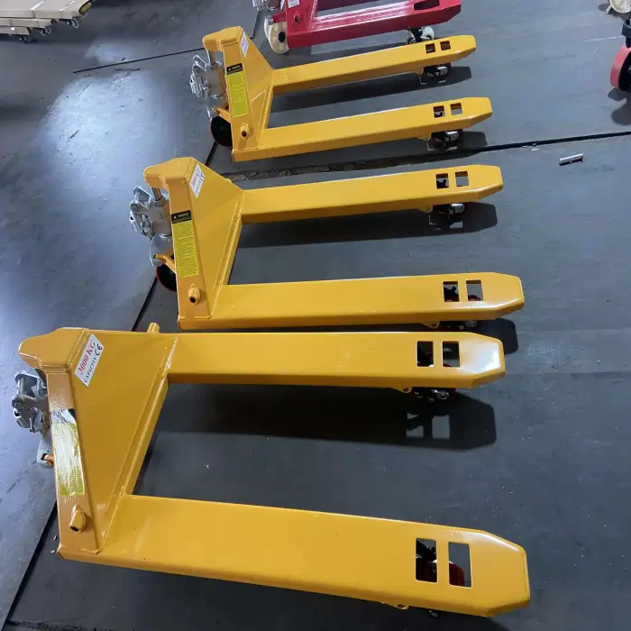 Manual 3 Ton 3000Kg Hand Pallet Truck Self Loading Pallet Stacker