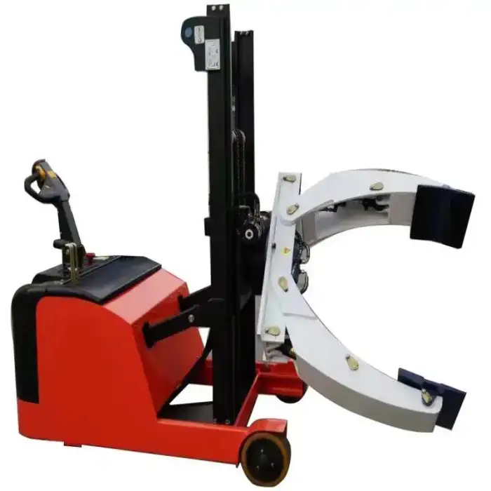 1000 Kg Electric Roll Paper Lifter Stacker 360 Degree Paper Roll Clamps Convenient Warehouse Handling Equipment