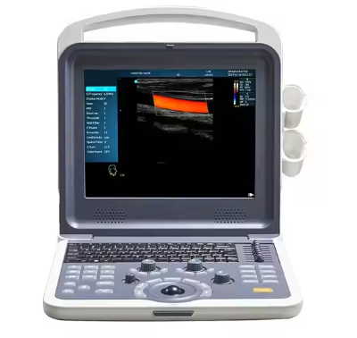 Medical 4D Upgradable Laptop Color Doppler Portable Ultrasound Scanner Machine with 2 Probes