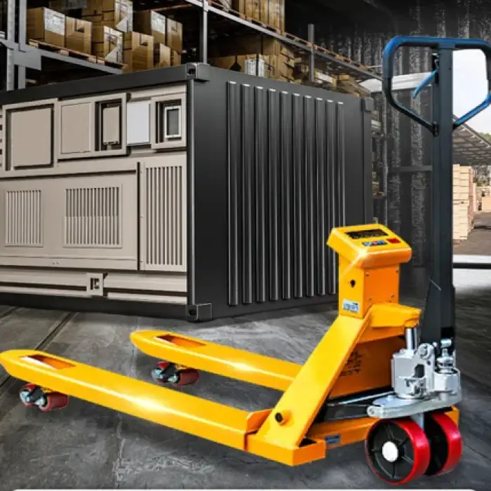 2000kg - 2500kg Weighing Manual Hydraulic Hand Pallet Truck with Scale Print