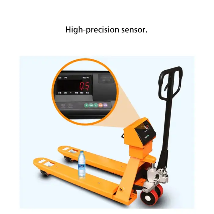 2000kg Weighing Manual Hydraulic Hand Pallet Truck with Scale Print