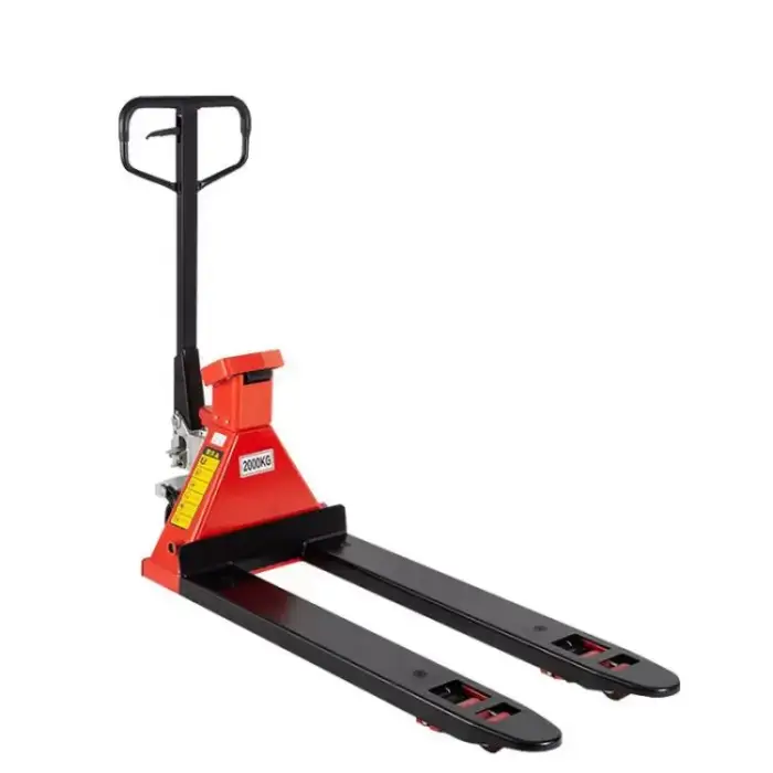 Electronic Scale Forklift Manual Pallet Truck 2 Ton Hand Pallet Jack With Digital Scale