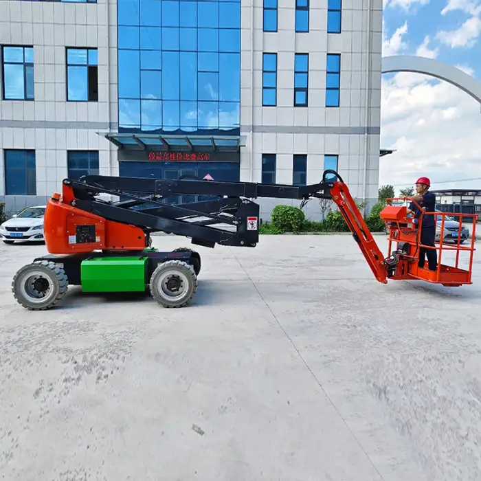 Electric/Diesel Self-Propelled Mini Articulated Towable Boom Lift 9m 11m 14m 16m 18m Cherry Picker