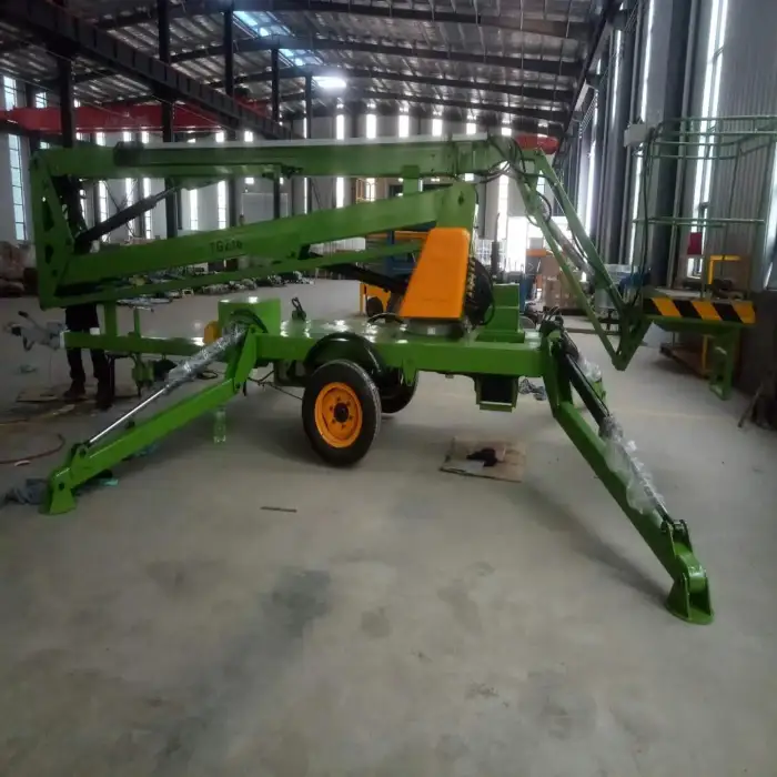 8m 10m 12m 14m 16m 18m 20m Aerial Work Hydraulic Articulated Towable Cherry Picker Trailer