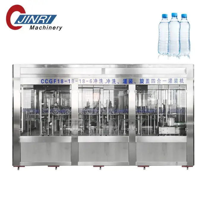 Pure Water Bottling Filling Labeling Packing Machine 3-in-1 Mineral Water Drinking Plant Water Plant