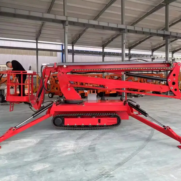 Track Crawler Spider Boom Lift Platform Telescoping Lift Cherry Picker Control Remote