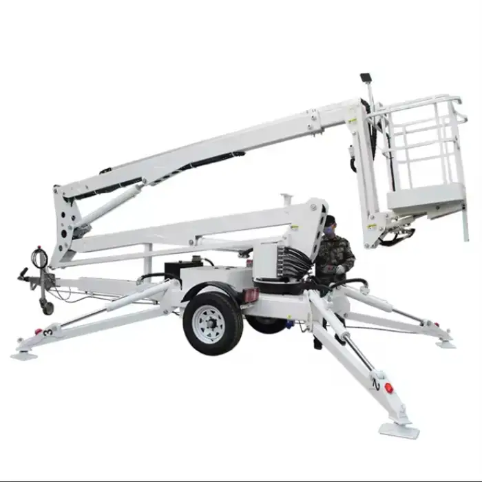 14m  Small Articulating Boom Lift Towable Cherry Picker