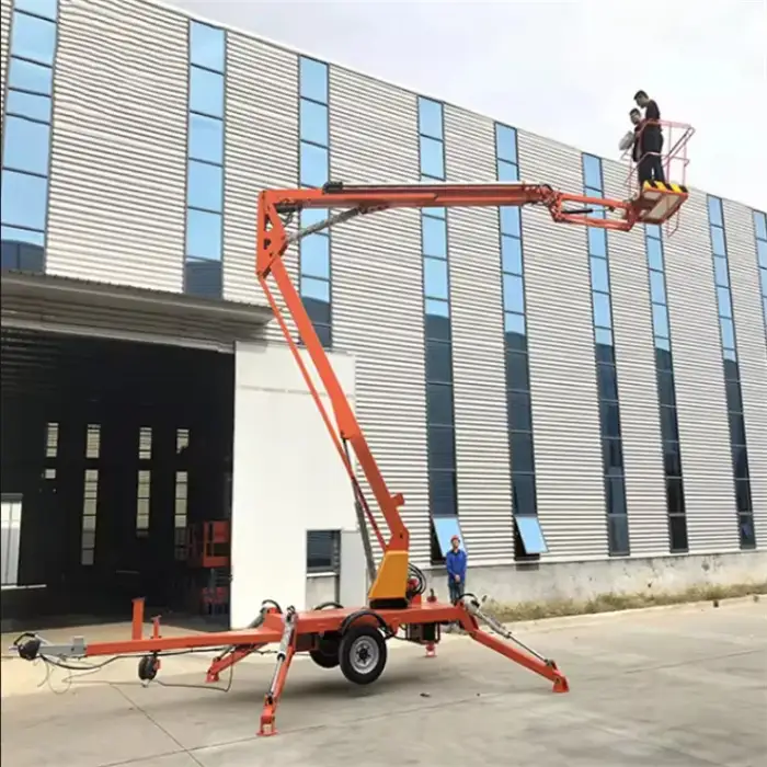 14m  Small Articulating Boom Lift Towable Cherry Picker