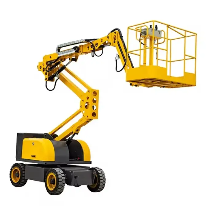 Self-Propelled Articulated Boom 12~18M High-Altitude Cherry Picker for Garment Shops