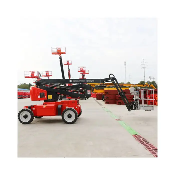 10m-24m Trailer Hydraulic Towable Man Boom Lift Cherry Picker