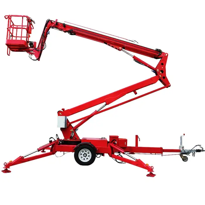 10m-24m Trailer Hydraulic Towable Man Boom Lift Cherry Picker