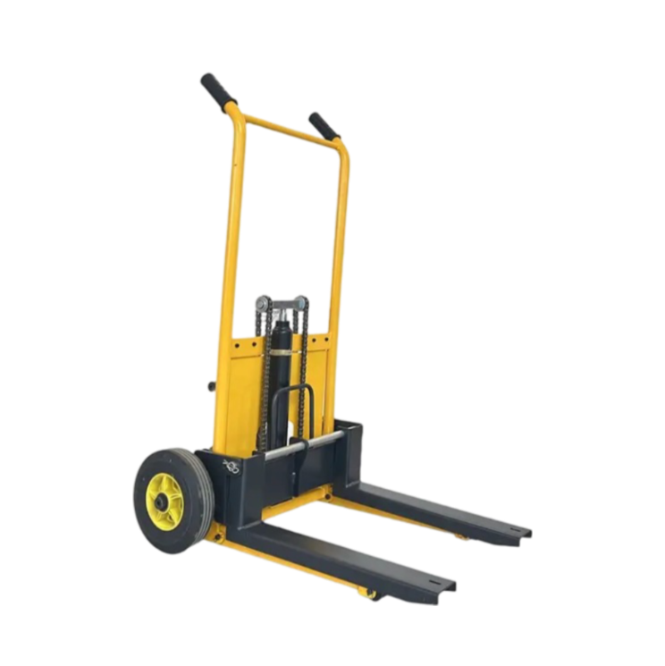 200kg Mini Forklift Hand Winch Stacker Liftsmart Straddle Leg Manual Stacker with High Moving Capacity for Small Spaces