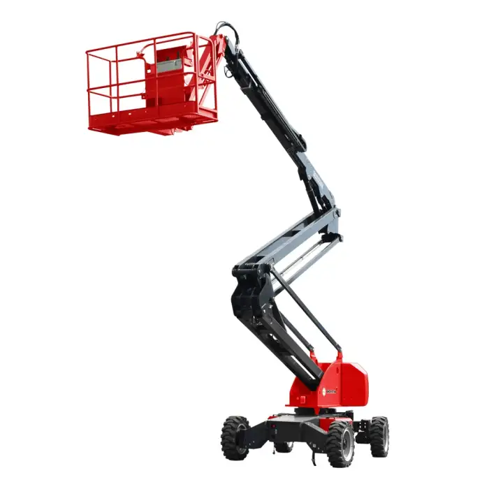 12M 18M Mini Small Hydraulic Articulated Boom Lift Electric Mobile Cherry Picker for Construction