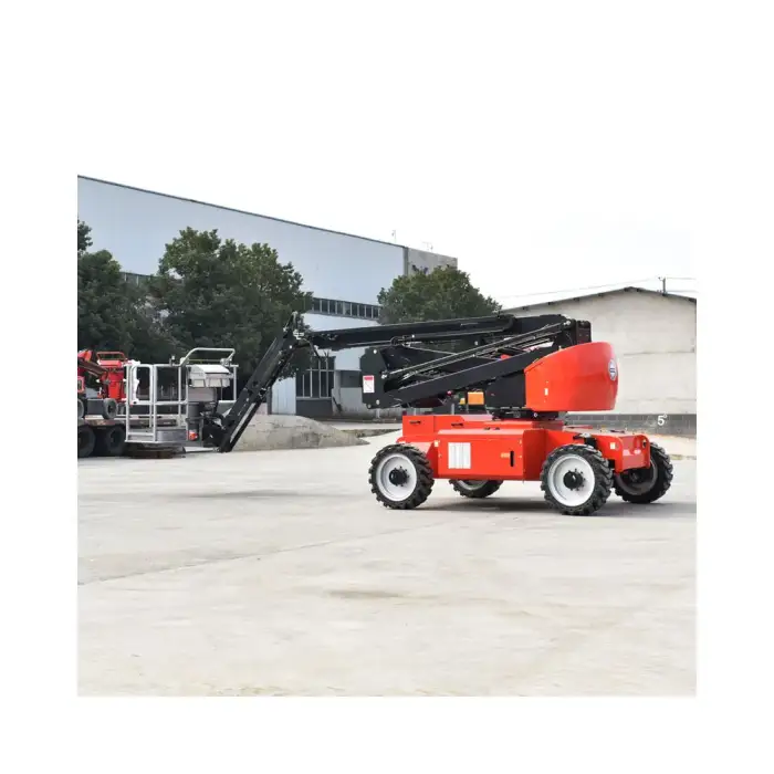 12M 18M Mini Small Hydraulic Articulated Boom Lift Electric Mobile Cherry Picker for Construction