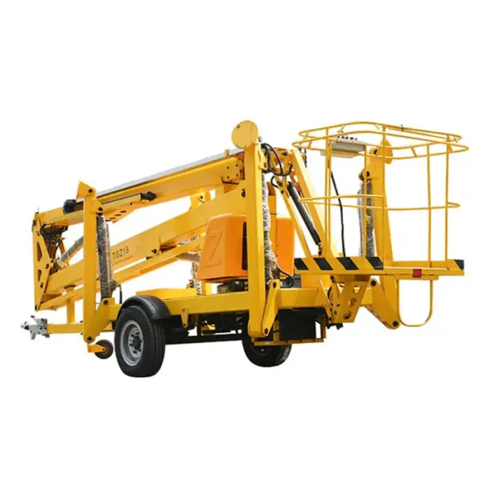 King lift Cherry Picker Hydraulic Lifting Truck Mounted Folding Arm Crane Aerial Working Platform Machines