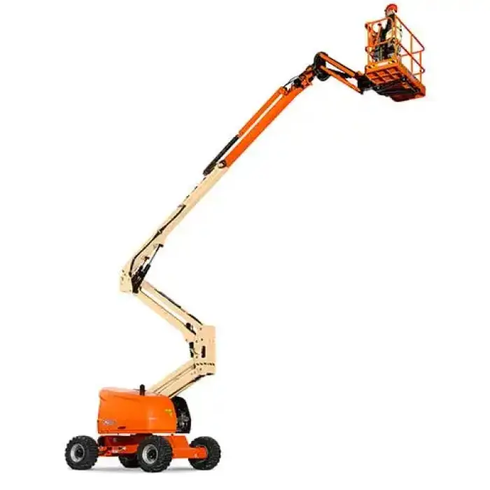 Hydraulic New Articulated Boom Lift Towable Cherry Picker Mobile With Lift Chain Mechanism