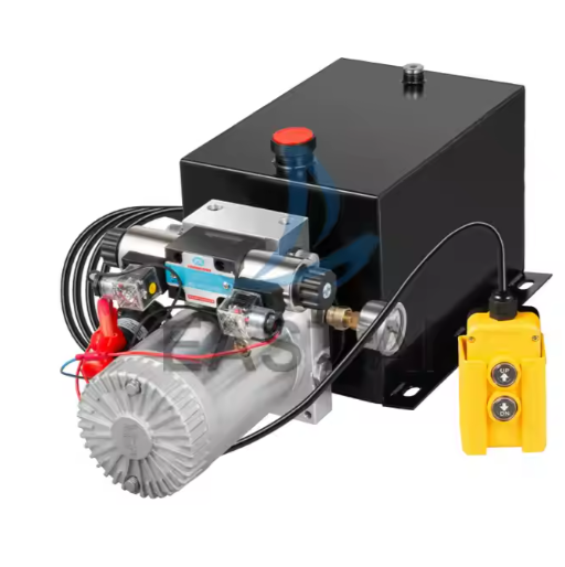 Hydraulic Pumps With Hand Pump 12V 24V Electric Mini Hydraulic Power Pack For Dump Trailer