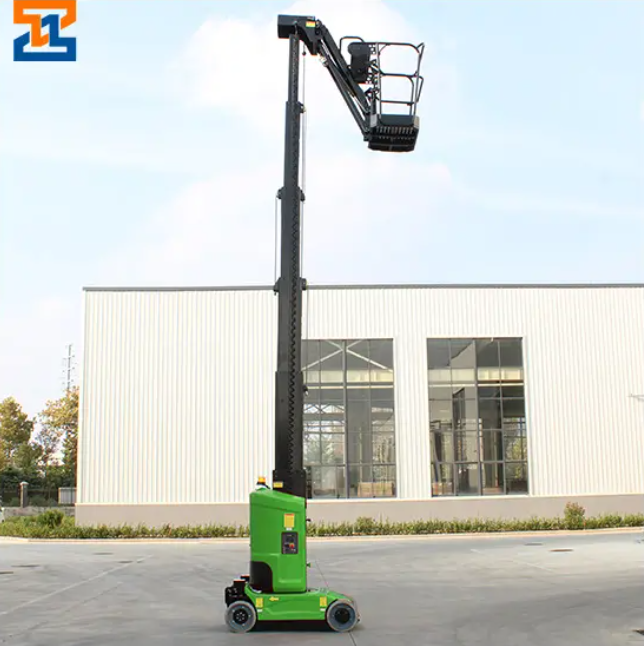 8m 10m 11m 12m Battery Work Boom Lift Platform Telescopic Mast Cherry Picker