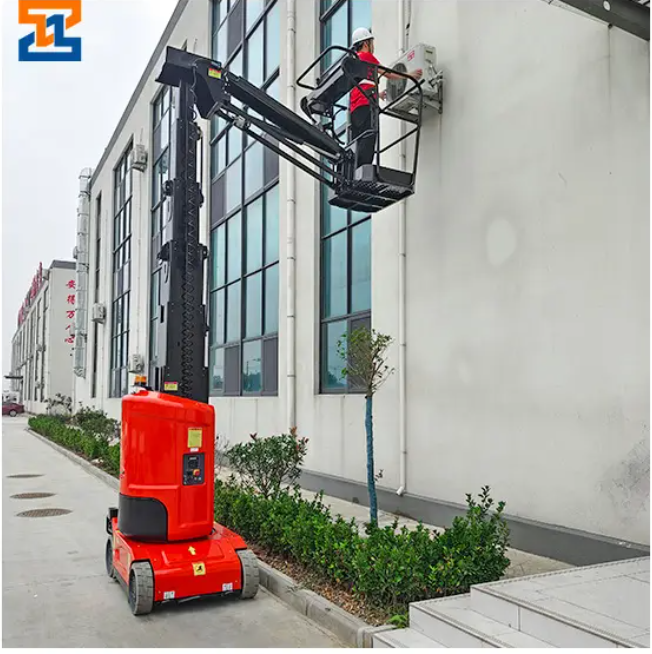 8m 10m 11m 12m Battery Work Boom Lift Platform Telescopic Mast Cherry Picker