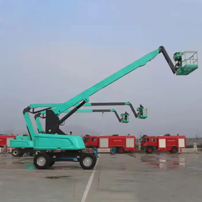 Cherry Picker Towable Self Propelled 20m 30 meter 50m Four-Wheel Construction Boom Lifts Lifter Work Platform