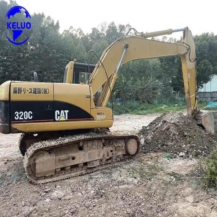 Used Earth Moving Machinery 20 Ton 320C Excavator With Low Working Hours