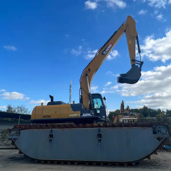 Crawler Amphibious Swamp Excavator Amphibious Excavation