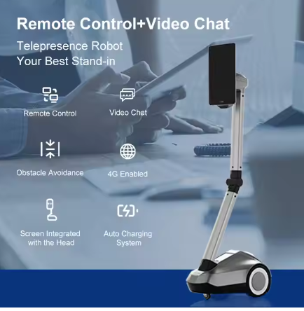 Commercial Talking Autonomous Teleoperated Robot AI Video Interactive Robot For Trading