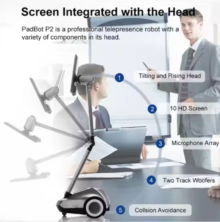 Commercial Talking Autonomous Teleoperated Robot AI Video Interactive Robot For Trading Shop Sale