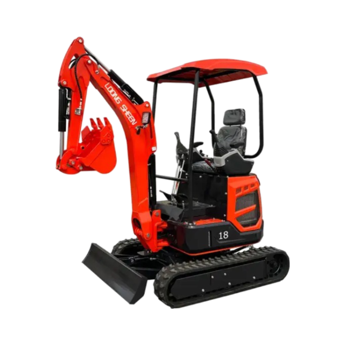 1800Kg EPA Diesel Engine Excavator Zero Tail Small Excavators