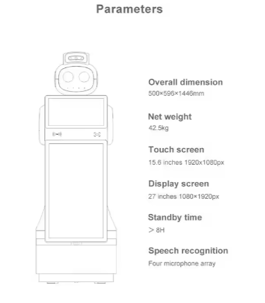 Service Bank Greeting Robot Nurse Reception Intelligent Humanoid Service Robot For Assistance