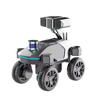 Navigation Dual-Vision Head Ground Robot For Security And Protection Solutions