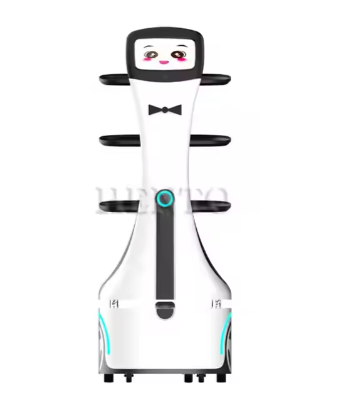 Service Robot Dish Delivery Automated Smart Delivery Robot For Restaurants