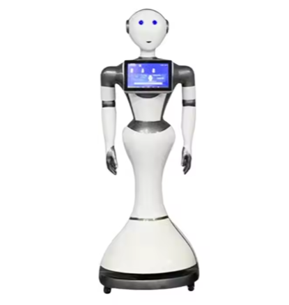 Interactive Service Robot For Exhibition Hall Bank Reception Consultation With Android Wear Intelligent Robots